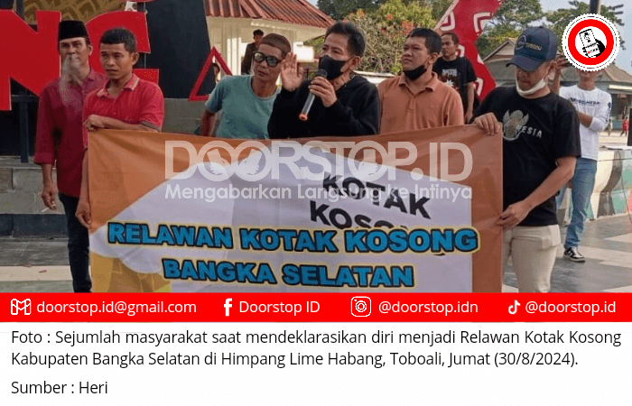 Relawan Kotak Kosong Bangka Selatan Sosialisasikan Alternatif Pemilih