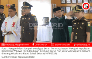 Kajati Kepulauan Babel Lantik Wakajati dan Kajari Belitung, Tekankan Netralitas dalam Pilkada