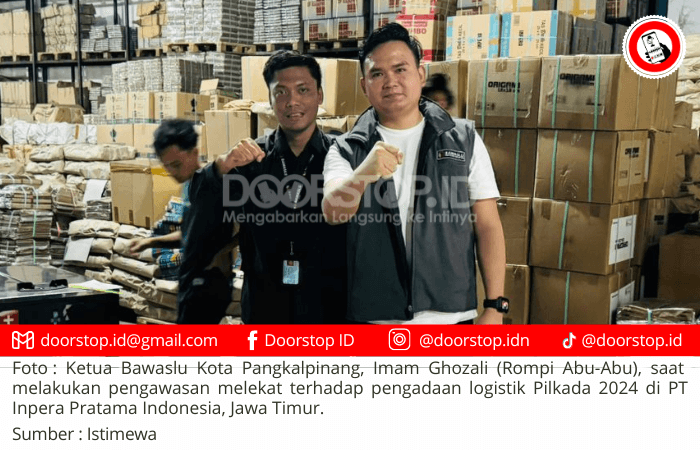 Bawaslu Kota Pangkalpinang Intensifkan Pengawasan Pengadaan Logistik Pilkada 2024