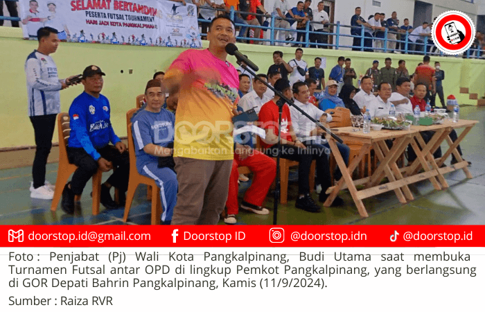 Meriahkan HUT ke 267 Kota Pangkalpinang, Pemkot Pangkalpinang Gelar Lomba Futsal Antar OPD