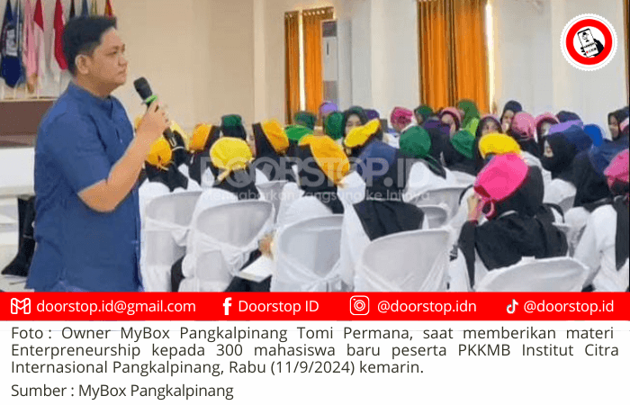 Owner MyBox Pangkalpinang Ajak Peserta PKKMB ICI Bangun Jiwa Enterpreneurship