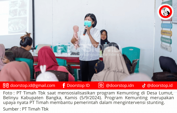 PT Timah Intervensi Stunting di Kepulauan Babel Melalui Program Kemunting