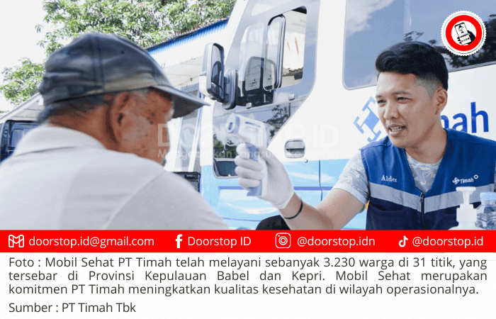 Januari – Agustus 2024 : 3000 Masyarakat Rasakan Layanan Mobil Sehat PT Timah