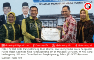 Hadiri Pengantar Purna Tugas Kadinkes Pangkalpinang, Budi Utama: Dr Hakim ASN yang Loyal dan Selalu Mau Belajar