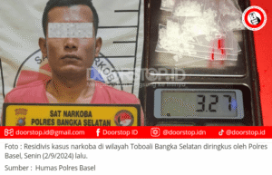 Polisi Tangkap Pengedar Sabu di Toboali, Bekuk Residivis