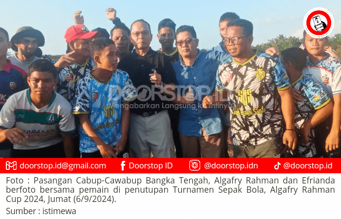 Algafry-Efrianda Bangga Banyak Pemain Sepak Bola Bertalenta di Bangka Tengah