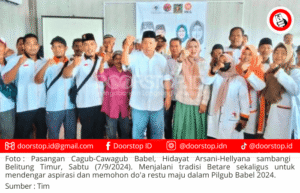 Cagub-Cawagub Hidayat-Hellyana Sambangi Beltim, Temui Tetua Kampung dan Sapa Masyarakat serta Jalani Tradisi Betare