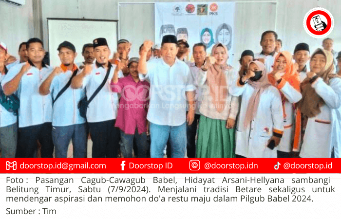 Cagub-Cawagub Hidayat-Hellyana Sambangi Beltim, Temui Tetua Kampung dan Sapa Masyarakat serta Jalani Tradisi Betare