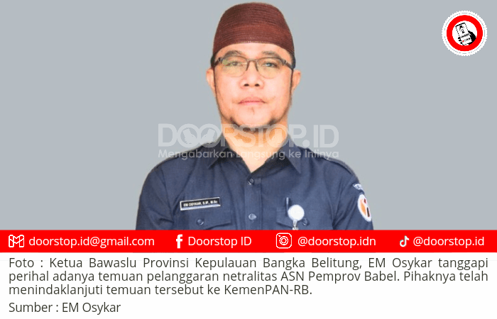 Bawaslu Babel Teruskan Hasil Penelusuran Dugaan Pelanggaran Netralitas ASN ke Menteri PAN-RB