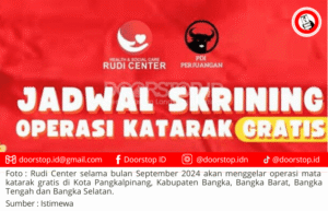 Segera Daftar Operasi Mata Katarak Gratis ke Rudi Center, ini Jadwalnya