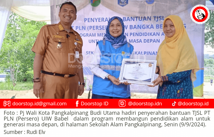 PJ Wali Kota Resmi Berikan Izin Operasional Sekolah Alam Pangkalpinang