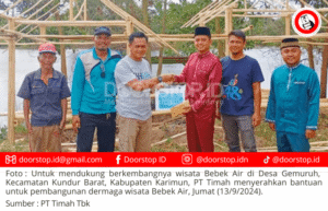 Dukung Pengembangan Potensi Desa, PT Timah Salurkan Bantuan Pembangunan Dermaga Wisata Bebek Air Desa Gemuruh