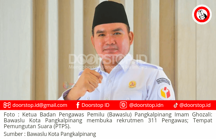 Bawaslu Pangkalpinang Buka Rekrutmen PTPS, ini Syaratnya