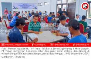 Jalin Sinergi dan Kolaborasi, Divisi Engineering & Mine Support PT Timah Gelar Invitasi Turnamen Gaple dan Catur antar Instansi