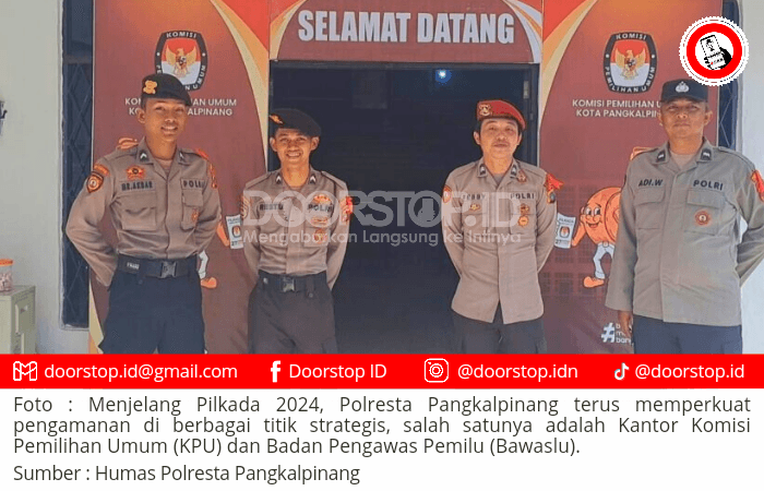Polresta Pangkalpinang Perkuat Pengamanan KPU dan Bawaslu Menjelang Pilkada
