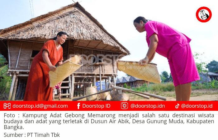 PT Timah Hadirkan Kampung Adat Gebong Memarong, Destinasi Wisata Unik di Bangka