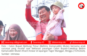 Cabup Beltim Kamaruddin Muten, Ajak Keluarganya yang Mualaf Ikut Deklarasi