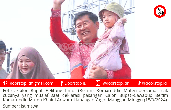 Cabup Beltim Kamaruddin Muten, Ajak Keluarganya yang Mualaf Ikut Deklarasi