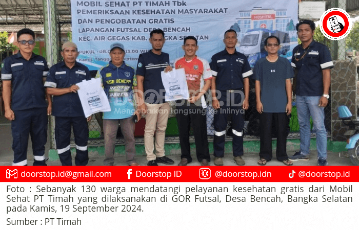 Mobil Sehat PT Timah Disambut Antusias Warga Desa Bencah