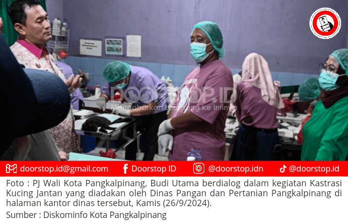 Pj Wali Kota Pangkalpinang Apresiasi Kastrasi Kucing Jantan dan Usulkan Pengembangan Layanan Kesehatan Hewan