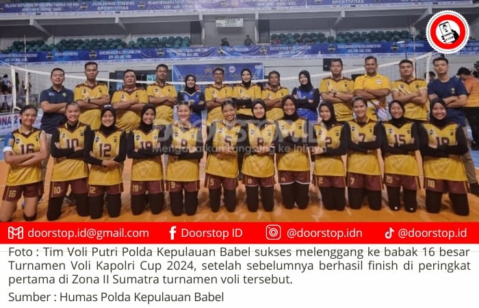 Lolos ke Babak 16 Besar Kapolri Cup 2024, Tim Voli Putri Polda Kepulauan Babel Matangkan Sejumlah Persiapan