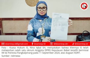 Diduga KDRT, Anggota DPRD Babel Terpilih Dilaporkan ke Polisi