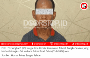 Residivis Kasus Narkoba di Toboali Berhasil Dibekuk