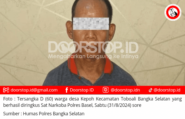 Residivis Kasus Narkoba di Toboali Berhasil Dibekuk