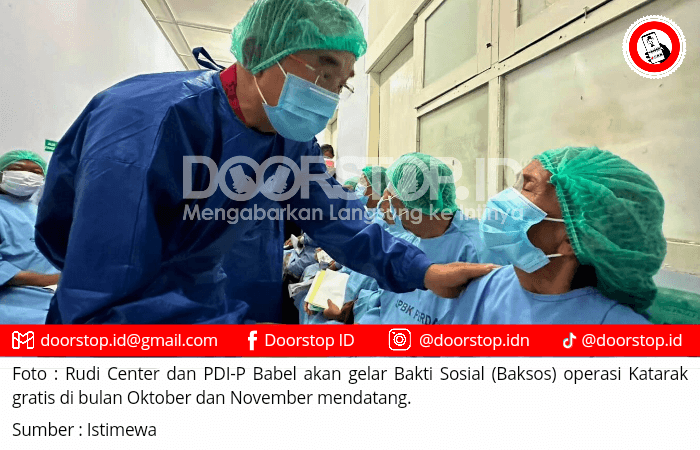 Operasi Katarak Gratis, Rudi Center Siapkan Dokter Profesional