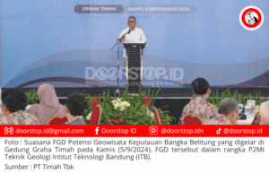 PT Timah Dukung Penuh Pelaksanaan FGD Potensi Geowisata Kepulauan Babel
