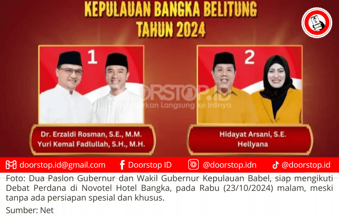 Debat Pilgub Kepulauan Babel 2024: Erzaldi dan Hidayat Siap Adu Gagasan, Tanpa Persiapan Khusus