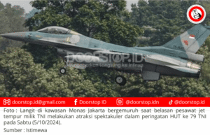 Peringatan HUT TNI ke-79: Atraksi Jet Tempur Guncang Langit Monas, Ribuan Warga Terpukau