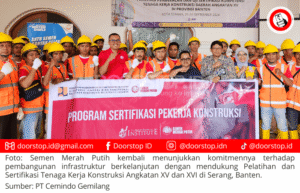 Perkuat Kompetensi SDM untuk Pembangunan Berkelanjutan, Semen Merah Putih Gelar  Sertifikasi Tenaga Konstruksi di Serang