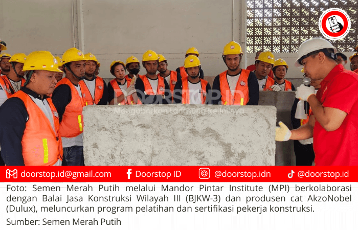 Kolaborasi Semen Merah Putih dan Dulux Tingkatkan Kompetensi Pekerja Konstruksi Indonesia