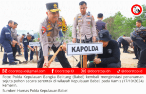 Pulihkan Ekosistem Lingkungan, Polda Kepulauan Babel Gelar Penanaman Sejuta Pohon