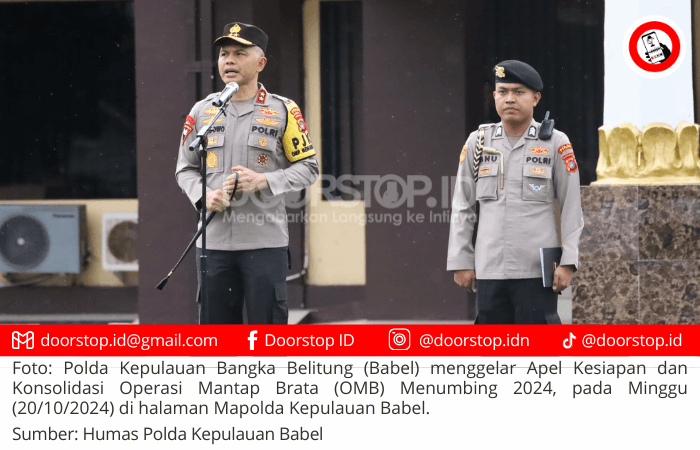 Polda Kepulauan Babel Gelar Apel Kesiapan Pengamanan Pelantikan Presiden dan Wapres 2024, Kapolda Tekankan Loyalitas dan Patriotisme