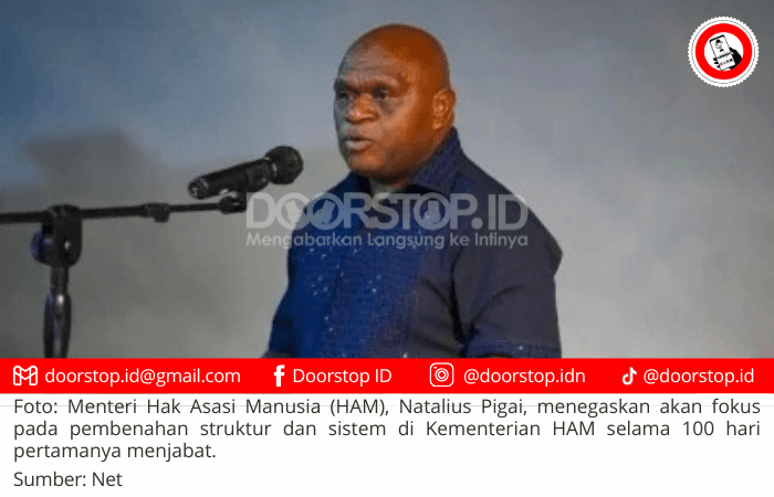 Natalius Pigai Fokus Mantapkan Struktur Kementerian HAM dalam 100 Hari Pertama