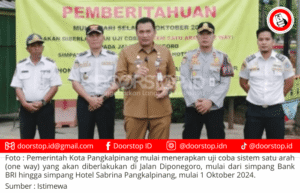 Pemkot Pangkalpinang Lakukan Uji Coba Sistem One Way Jalan Diponegoro Mulai Hari ini