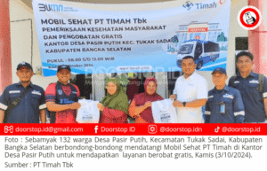 Dekatkan Akses Pelayanan Kesehatan, Mobil Sehat PT Timah Sambangi Desa Pasir Putih Tukai Sadai