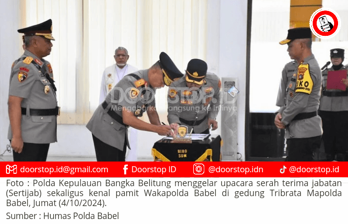 Pimpin Sertijab PJU dan Kenal Pamit Wakapolda Babel, Kapolda: Segera Kenali Tupoksi Masing-Masing