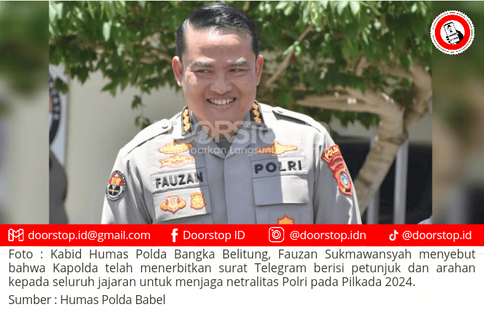 Polda Babel Tegaskan Netralitas Polri Jelang Pilkada Serentak 2024