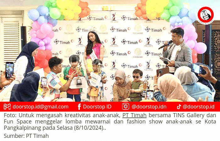 Kolaborasi PT Timah dan TINS Gallery Asah Bakat dan Kreativitas Anak