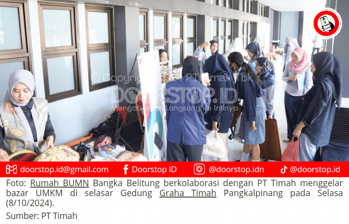 Karyawan PT Timah Serbu Bazar UMKM di Gedung Graha