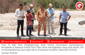 Pj Wali Kota Pangkalpinang Rencanakan Bangun Broadwalk Pantai Pasir Padi untuk Daya Tarik Wisata