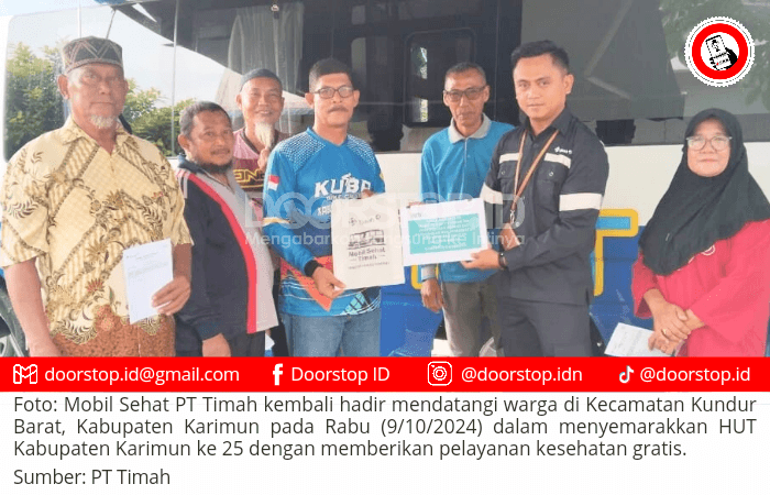 25 Tahun Kabupaten Karimun: PT Timah dan Pemerintah Kecamatan Kundur Barat Beri Layanan Kesehatan Gratis