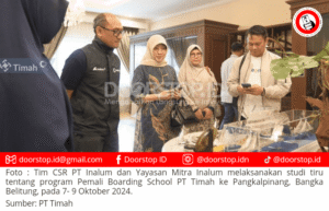 Tim CSR PT Inalum dan Mitra Binaan Studi Tiru Program Pemali Boarding School PT Timah