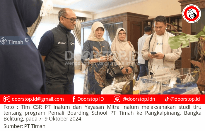 Tim CSR PT Inalum dan Mitra Binaan Studi Tiru Program Pemali Boarding School PT Timah