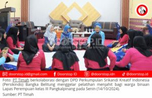 PT Timah dan Persikindo Babel Beri Pelatihan Menjahit Warga Binaan Lapas Perempuan Pangkalpinang