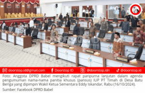 DPRD Babel Resmi Bentuk Pansus Terkait IUP PT Timah di Batu Beriga