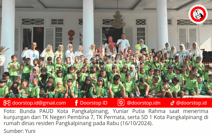 Bunda PAUD Pangkalpinang Sambut Kunjungan Sekolah untuk Mengenal Sejarah Kota